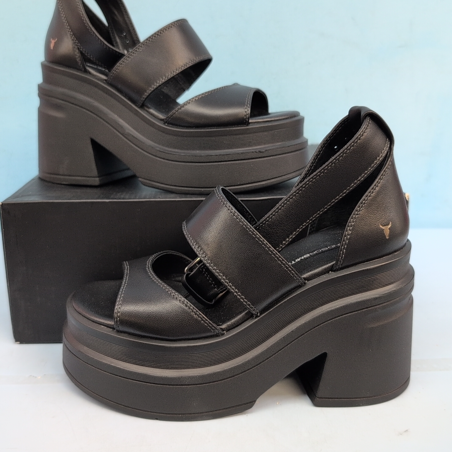Windsor Smith Match Leather Sandal Women's Us 6 Black